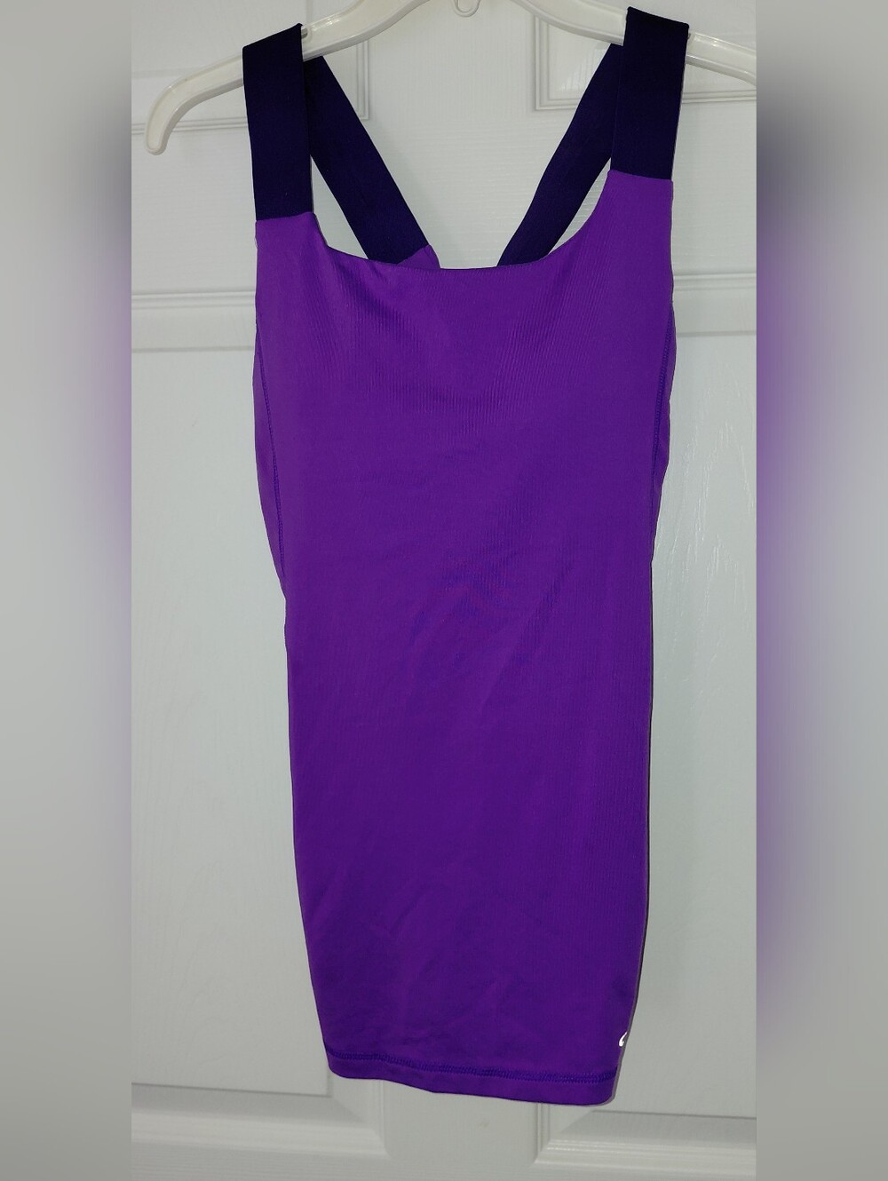 Champion Purple Athletic Tank Top with Contrasting Logo